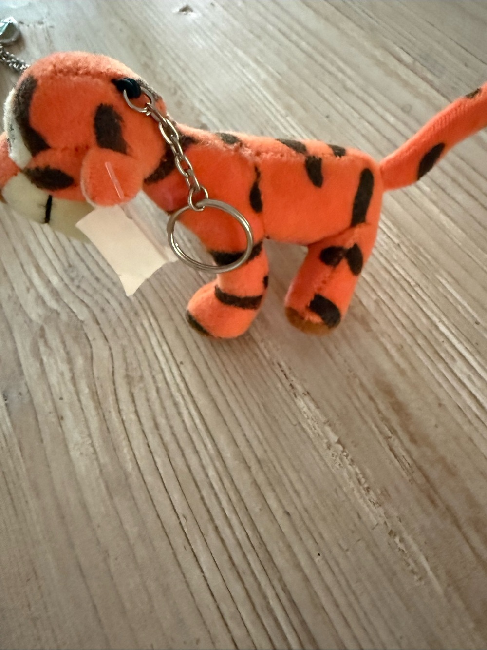 Disney Orange and Black Tiger Plush Keychain